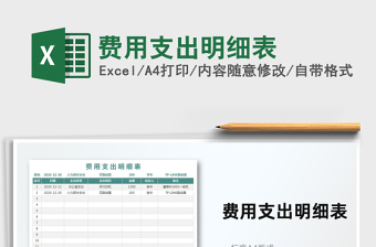 2025年费用支出明细表