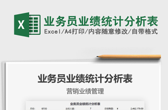 2025年业务员业绩统计分析表