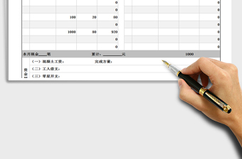 2025年现金收支表