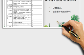 2025年幼儿园保育员考核表