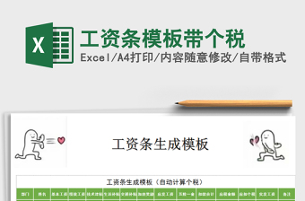 2025年工资条模板带个税