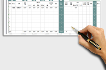 2025年工资表-销售提成表