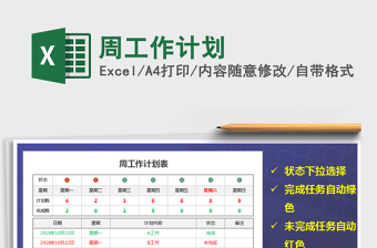 2025年周工作计划