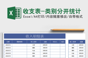 2025年收支表-类别分开统计