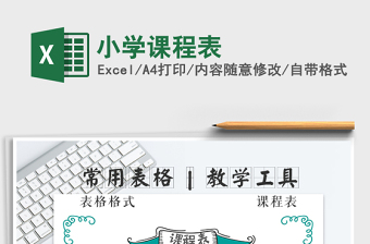 2025年小学课程表