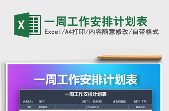 2025年一周工作安排计划表免费下载