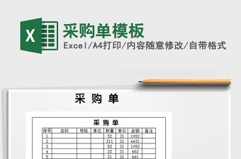 2025年采购单模板