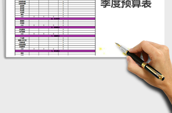 2025年季度预算表