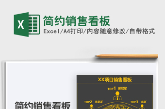 2025年简约销售看板