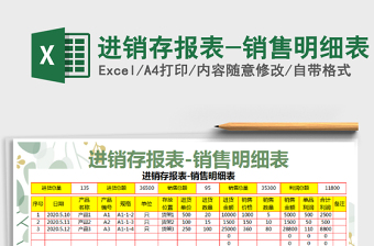 2025年进销存报表-销售明细表