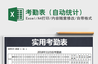 2025年考勤表（自动统计）