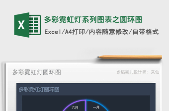 2025年多彩霓虹灯系列图表之圆环图