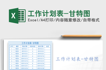 2025年工作计划表-甘特图
