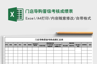2025年门店导购晋级考核成绩表