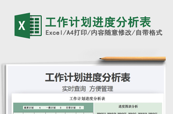 工作计划进度分析表