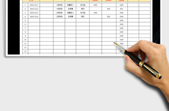 2025年现金流量日记账