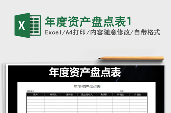 2025年年度资产盘点表1