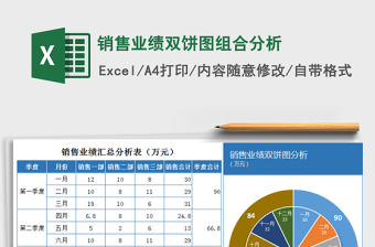 2025年销售业绩双饼图组合分析