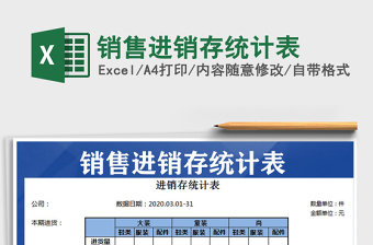 2025年销售进销存统计表
