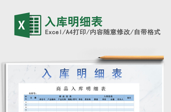 2025年入库明细表