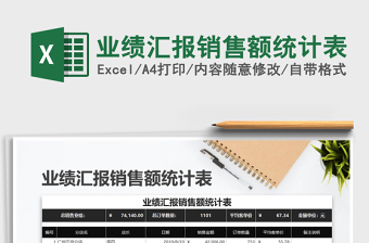 2025年业绩汇报销售额统计表