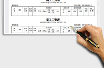 2025年员工工资条模板