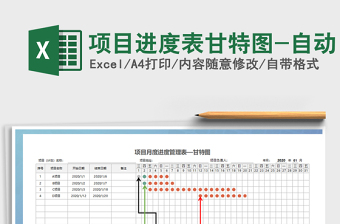项目进度表甘特图-自动