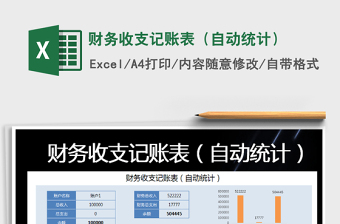 2025年财务收支记账表（自动统计）