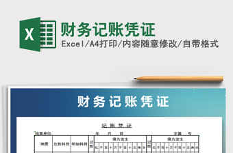 2025年财务记账凭证