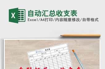 2025年自动汇总收支表