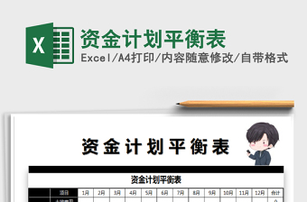 2025年资金计划平衡表