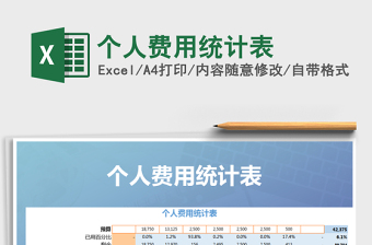 2025年个人费用统计表