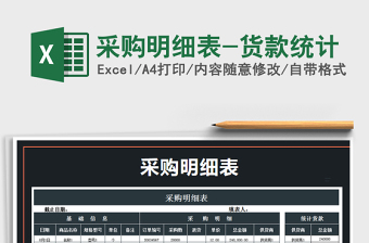 2025年采购明细表-货款统计