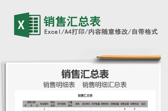 2025年销售汇总表