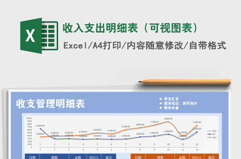 2025年收入支出明细表（可视图表）