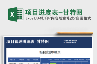 2025年项目进度表-甘特图