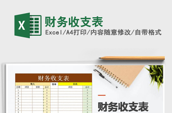 2025年财务收支表