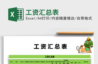 2025年工资汇总表