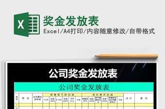 2025年奖金发放表