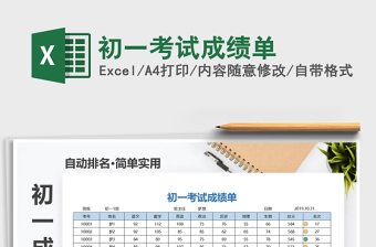 2025年初一考试成绩单