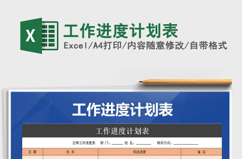 2025年工作进度计划表