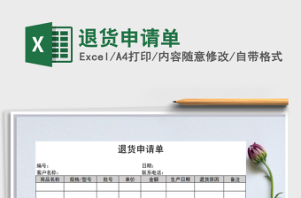 2025年退货申请单