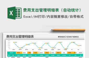 2025年费用支出管理明细表（自动统计）