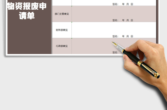 2025年物资报废申请表