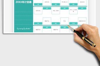 2025年全年计划表（月+年计划表）