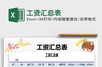 2025年工资汇总表