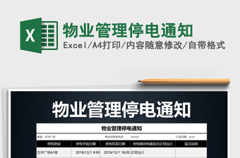 2025年物业管理停电通知