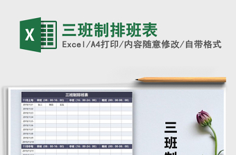 2025年三班制排班表