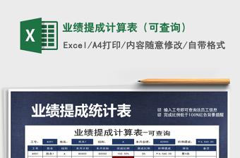 2025年业绩提成计算表（可查询）