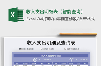2025年收入支出明细表（智能查询）